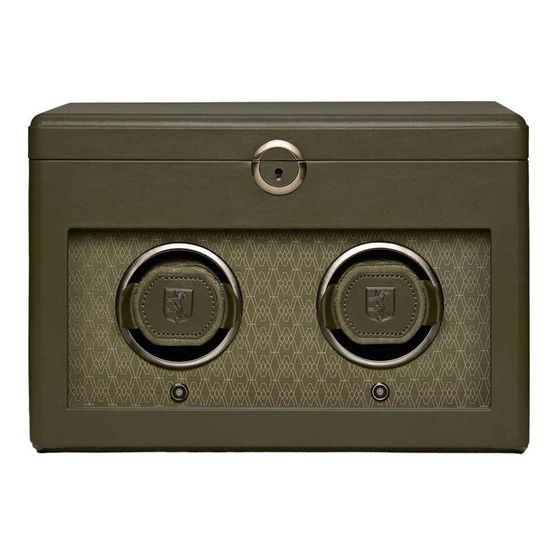 Wolf 1834 Earth Doppel Uhrenbeweger Olive