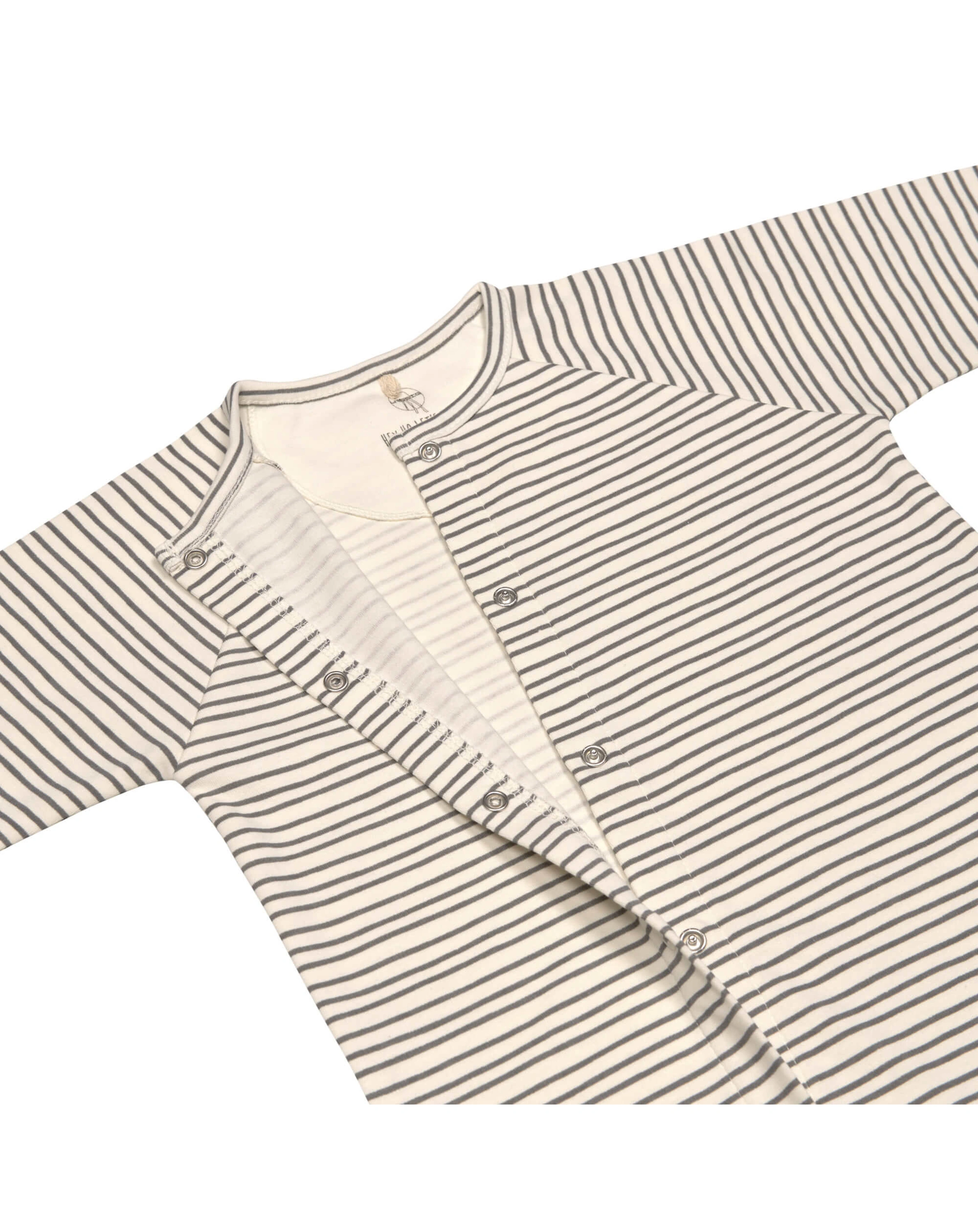 Schlafstrampler STRIPED ohne Fuß in grey/anthracite