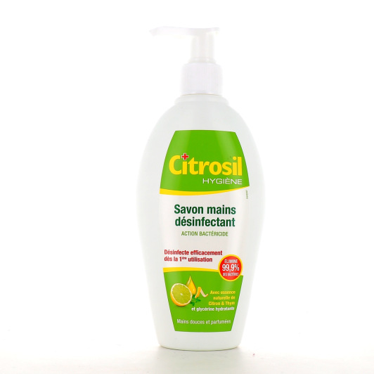 Citrosil savon désinfectant pour les mains - Action antibactérienne