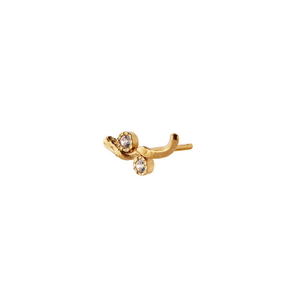 STINE A Jewelry  Flow ørestik - forgyldt