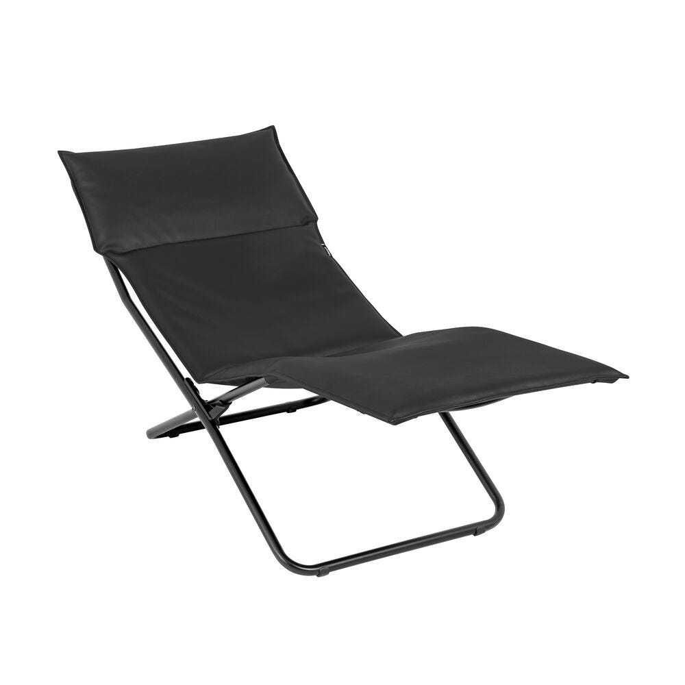 Gepolsterter-Klapp-Liegestuhl Eclipse Stamskin Top Club Schwarz Nori