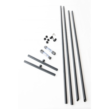 Giardino drooglijn met paal ø 48 mm x 240 cm, 2 stuks antraciet