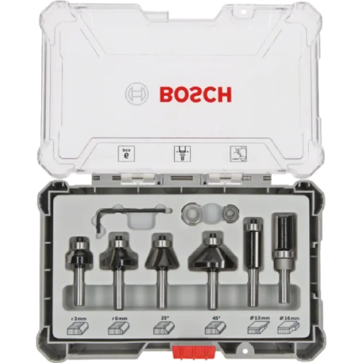 Bosch Coffret Fraises à araser 6 pièces