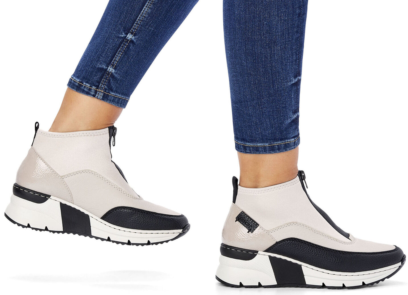 Rieker, stylische Damen-Boots, Weite G, mit Reissverschluss