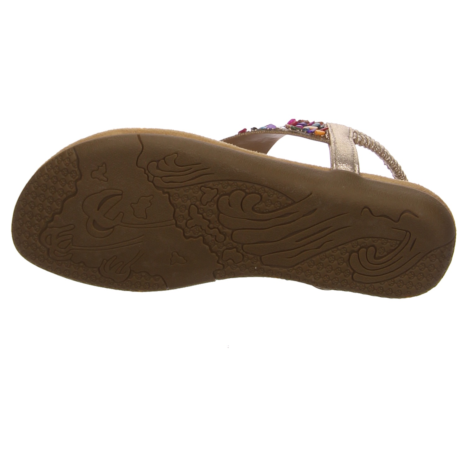 2 Go Sandalen gold gold/silber/bronce