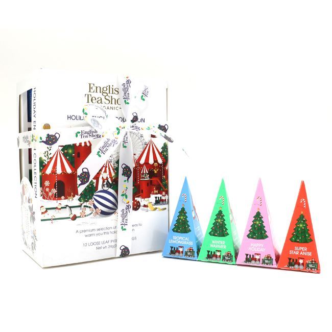 English Tea Shop Holiday White Prizm Pyramid