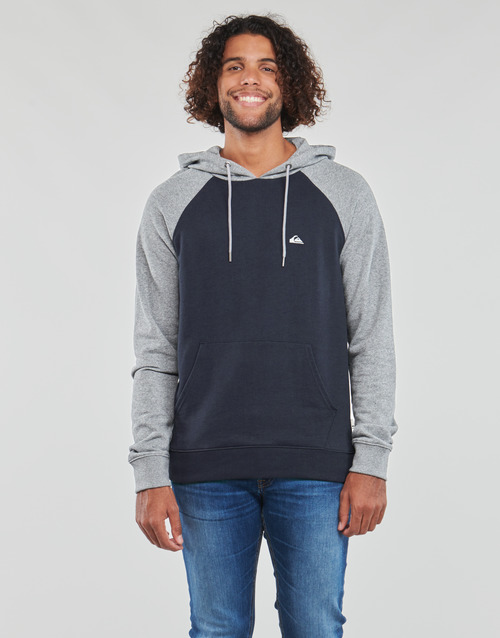 Quiksilver - ESSENTIALS HOOD RAGLAN - Marine / Gris