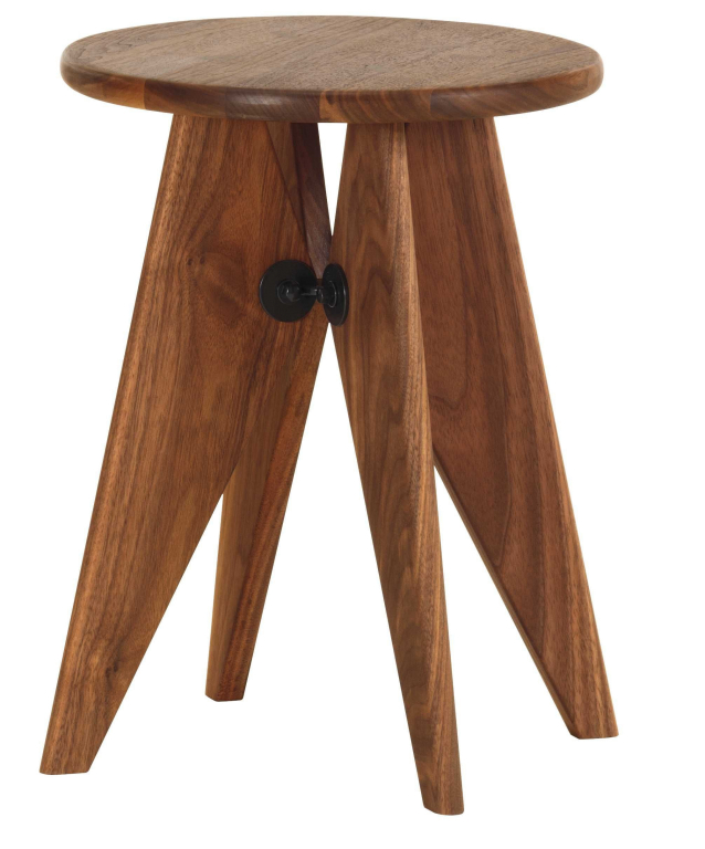 Vitra Tabouret Solvay kruk Amerikaans noten, geolied