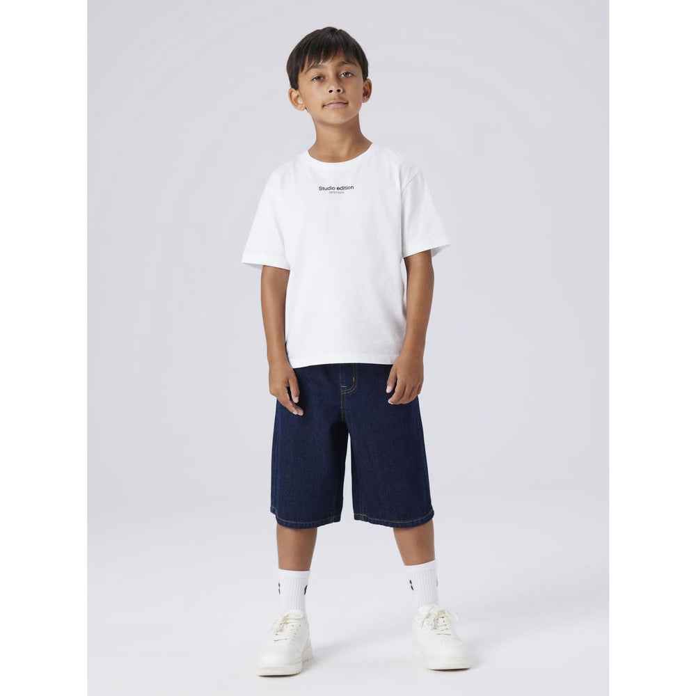Køb Name It Dark Blue Denim Unwashed Nkmben X Skater Dnm Bermuda 8649-By Noos