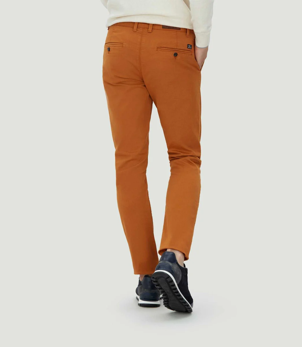 Pantalon chino fashion safran 