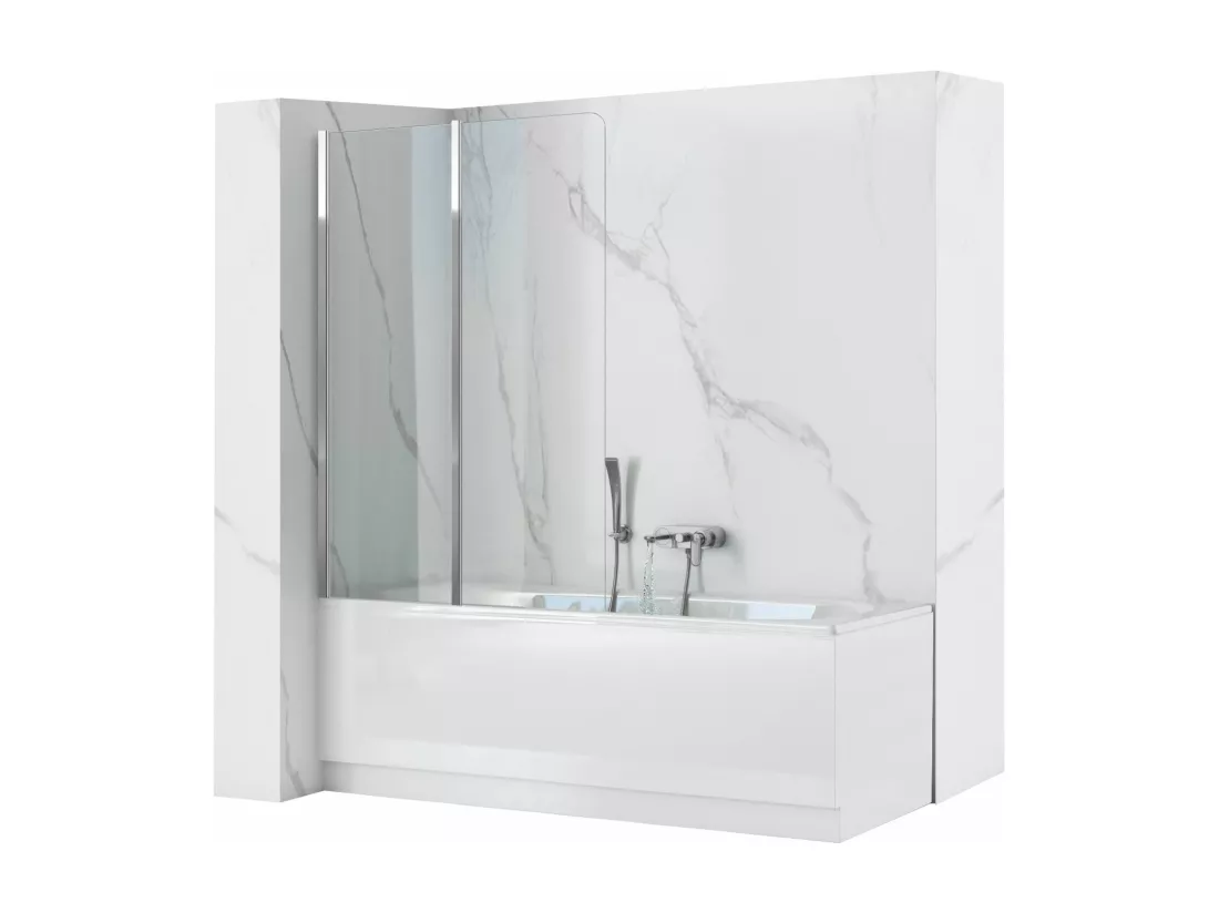 Pare-Baignoire Rea Agat 100 Chrome