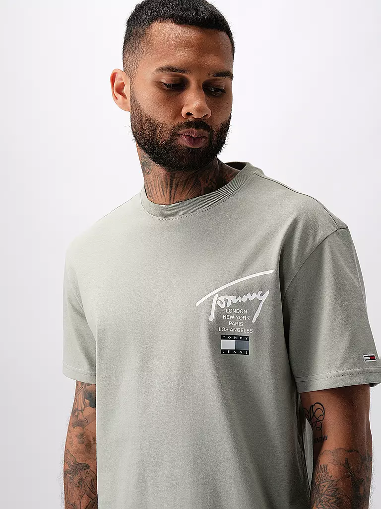 TOMMY JEANS T-Shirt grau
