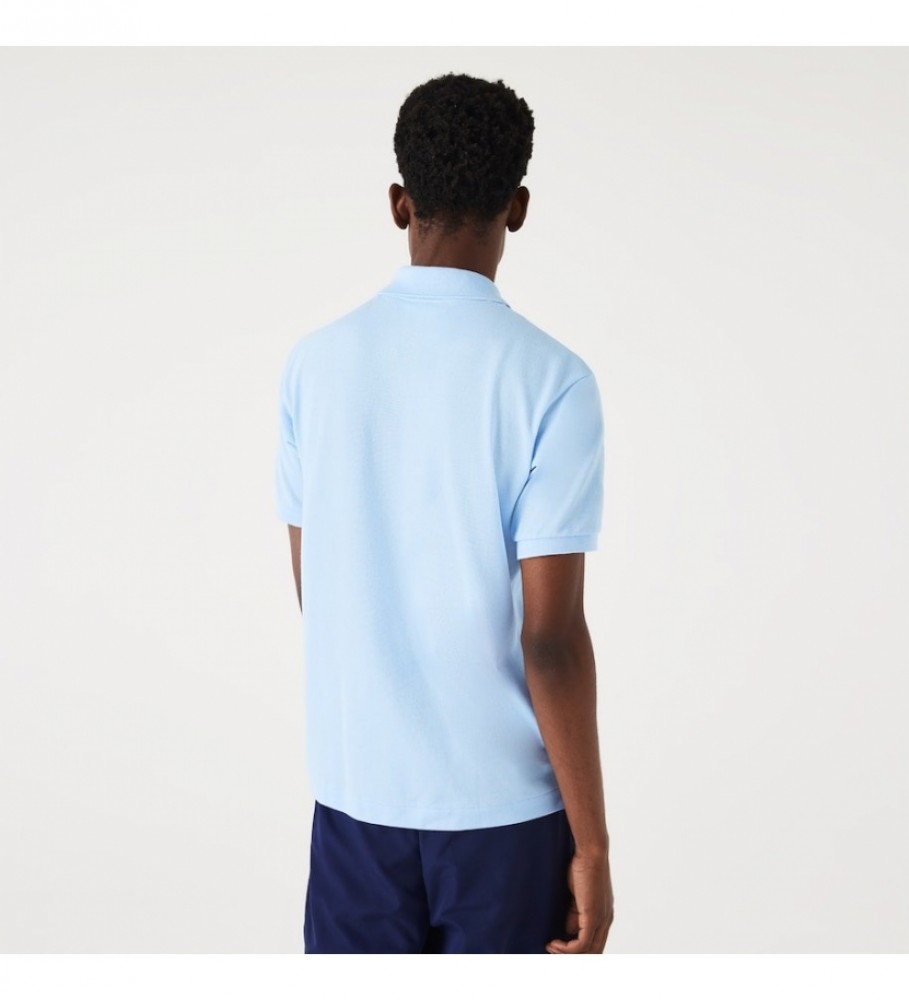 Camisa polo Lacoste Classic Fit tamanho G (12, 12) azul claro