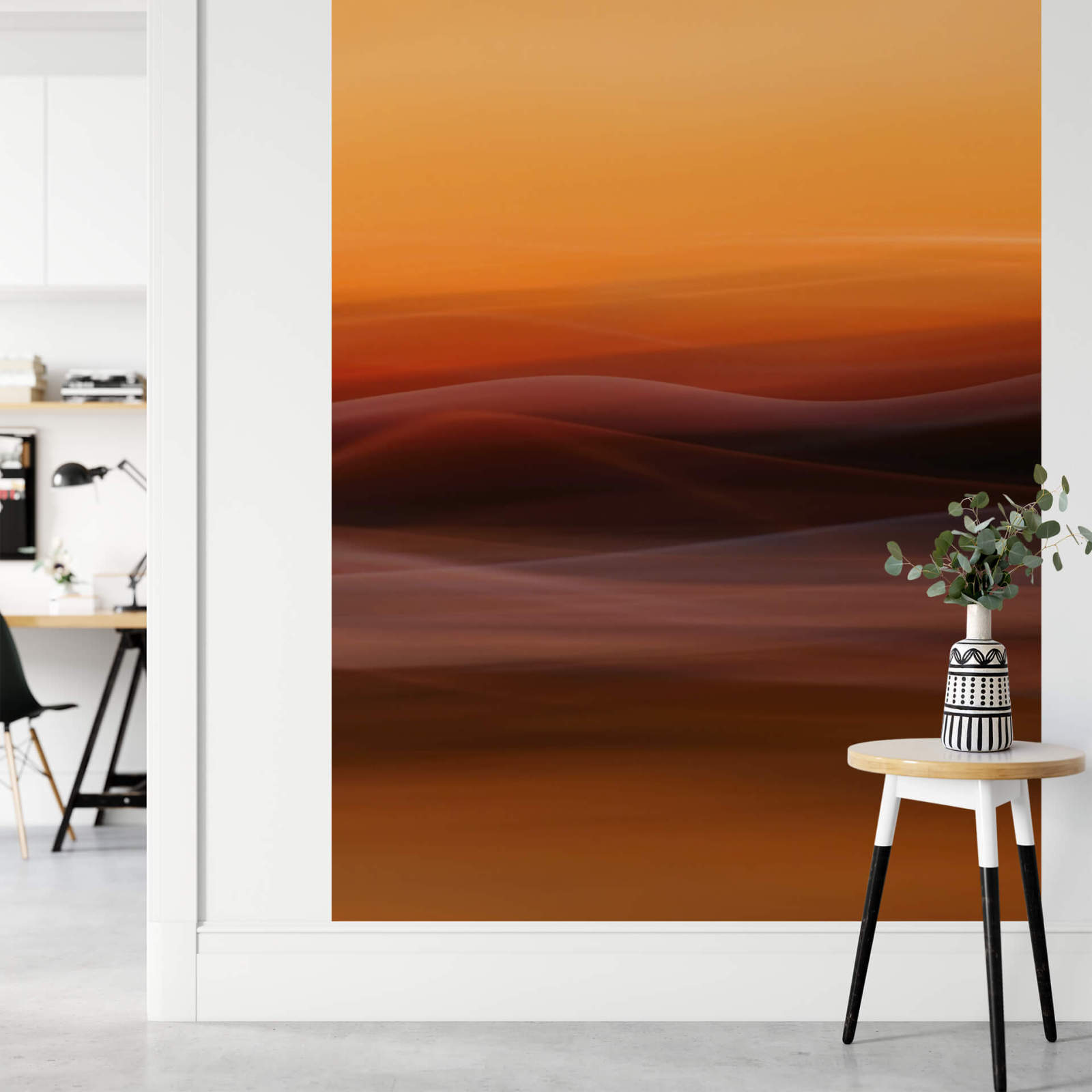Fototapete DESIGNWALLS 2.0 - orange-gelb - 3D-Art - 2,6 Meter