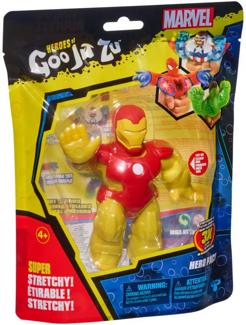 MARVEL - AVENGERS - FIGURINE - GOO JIT ZU - IRON MAN - S2 11CM