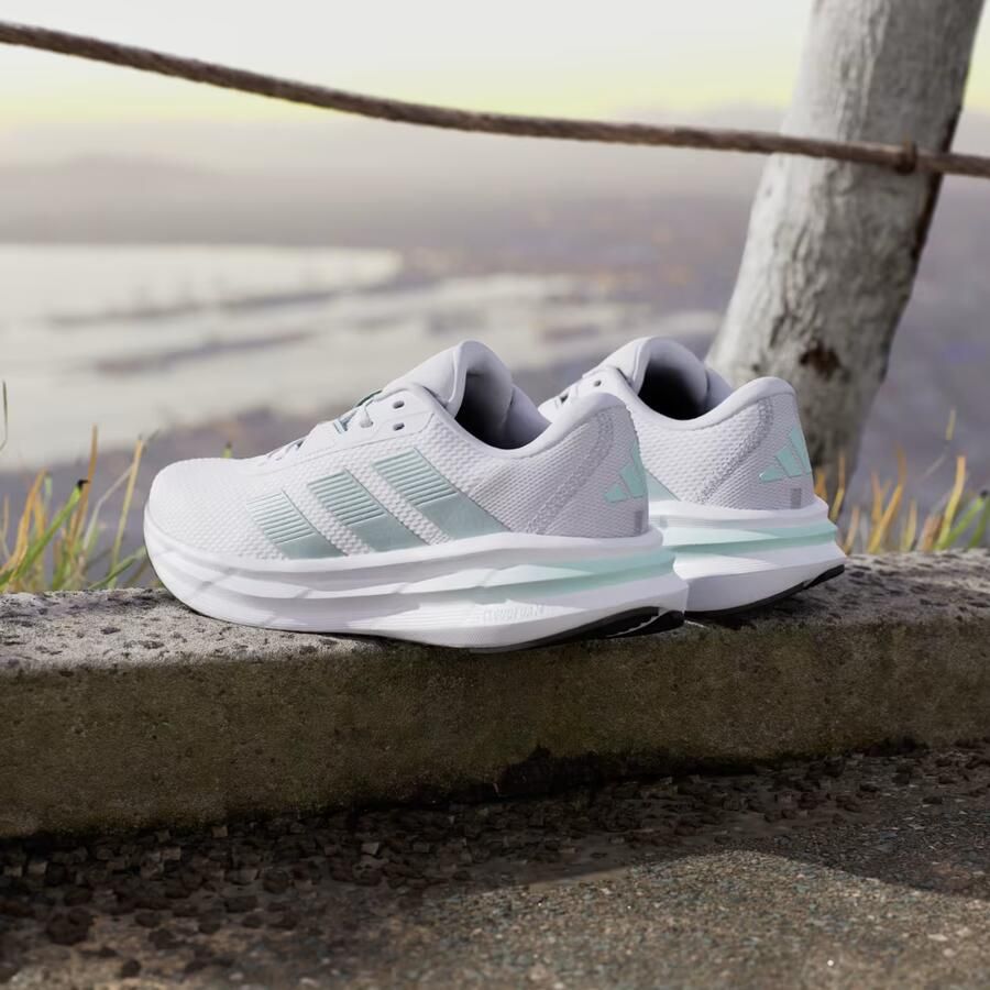 ADIDAS PERFORMANCE Loopschoen 'Galaxy 7' grijs pastelgroen wit
