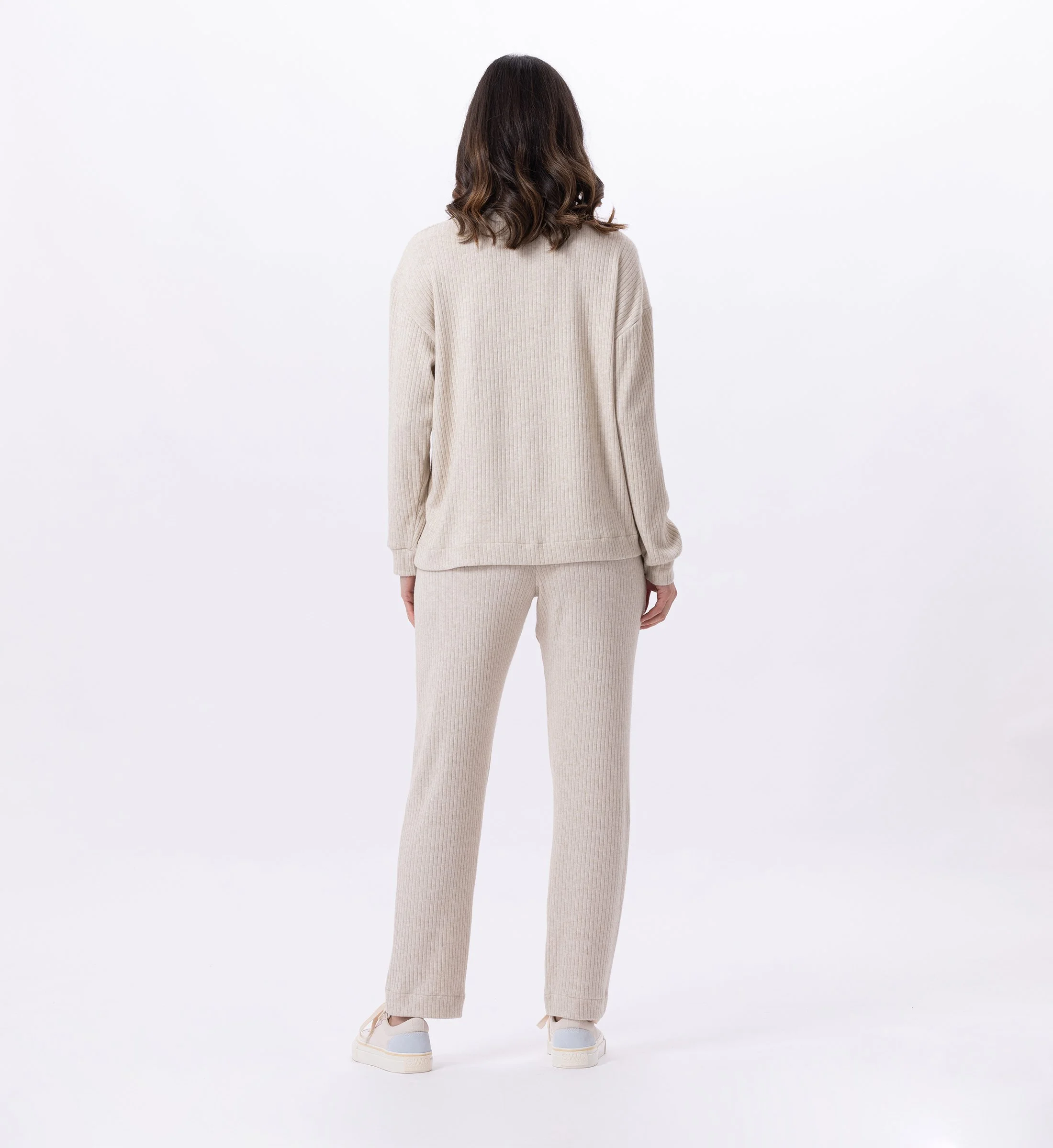 ESMEE 802 - Jogging en maille tricot | Beige