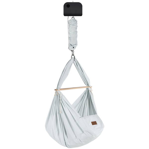 SCHMUSEWOLKESCHMUSEWOLKE   Bio Federwiege mit anthrazit Motor air grey Kunstfaser
