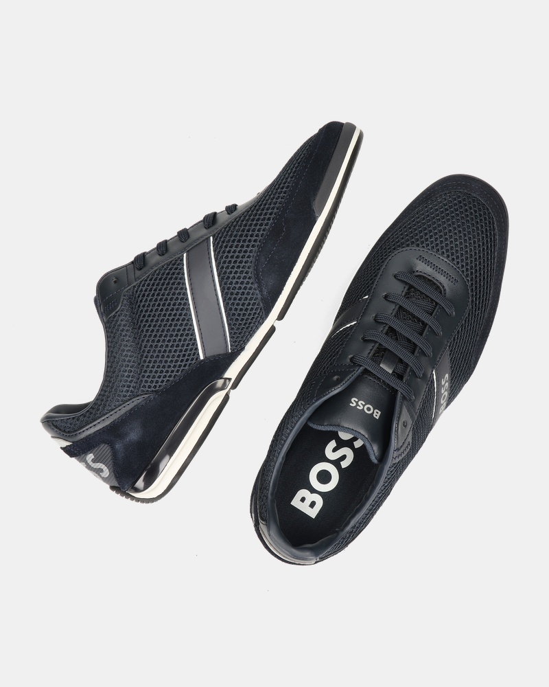BOSS Saturn Lage sneakers  - blauw
