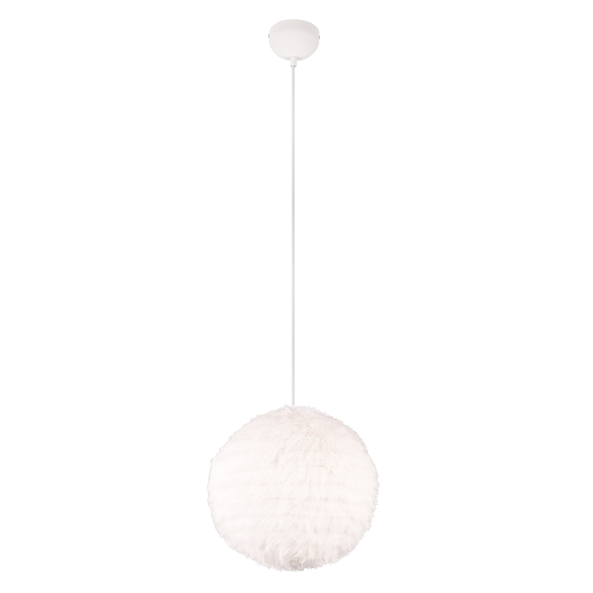 Pendelleuchte - sand - Plüsch - Ø 35 cm