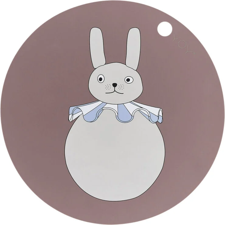 OYOY MINI Kanin Pompom Dækkeserviet Clay