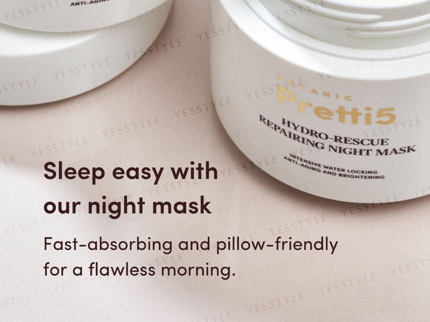 Botanic Pretti5 - Hyrdo-Rescue herstellend nachtmasker