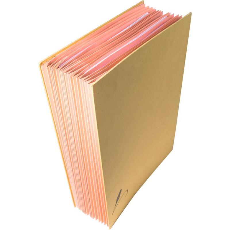Parapheur dos a soufflets Forever - 20 compartiments - Kraft brun