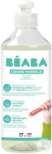 Béaba Liquide Vaisselle Biberons/Accessoires Sans Parfum Flacon 500ml