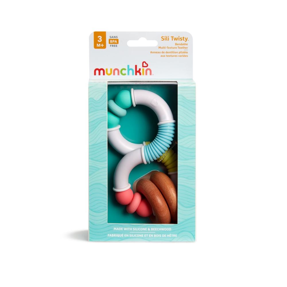 MUNCHKIN Sili Twisty Beissring Holz & Silicone 3M  1 Stk