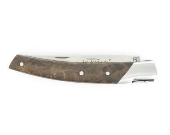Le Thiers Pirou 10 cm Ronce de Noyer stabilisée Couteau de poche Le Thiers par Goyon Chazeau