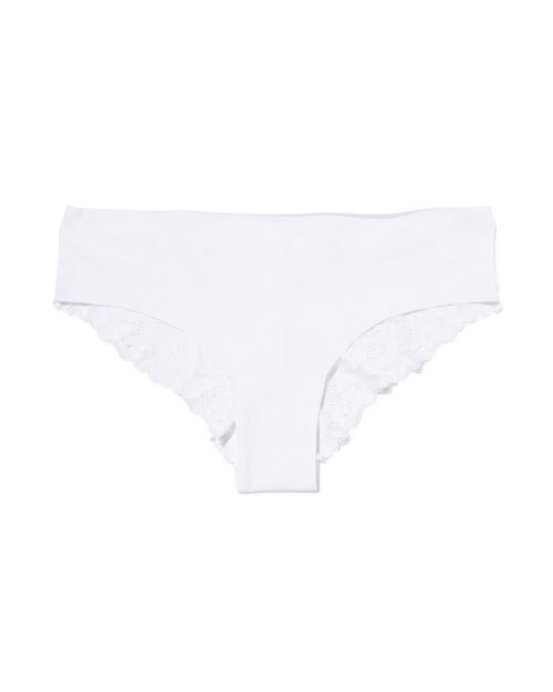 slip brésilien femme micro avec dentelle blanc