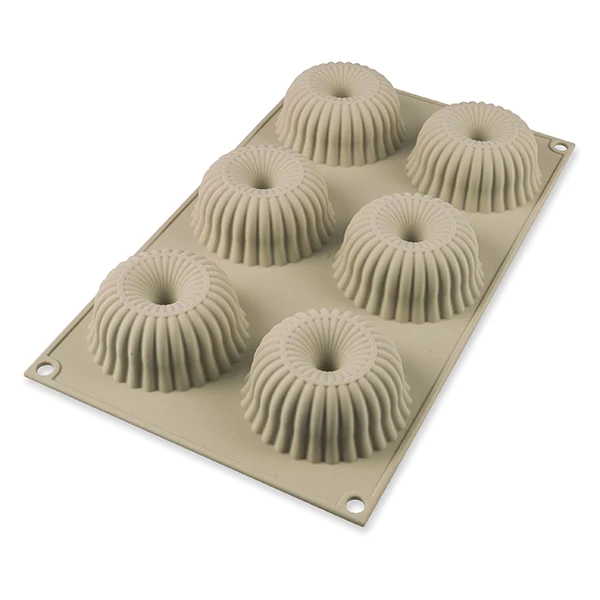 Moule silicone 6 mini gâteaux Mini Raggio Silikomart