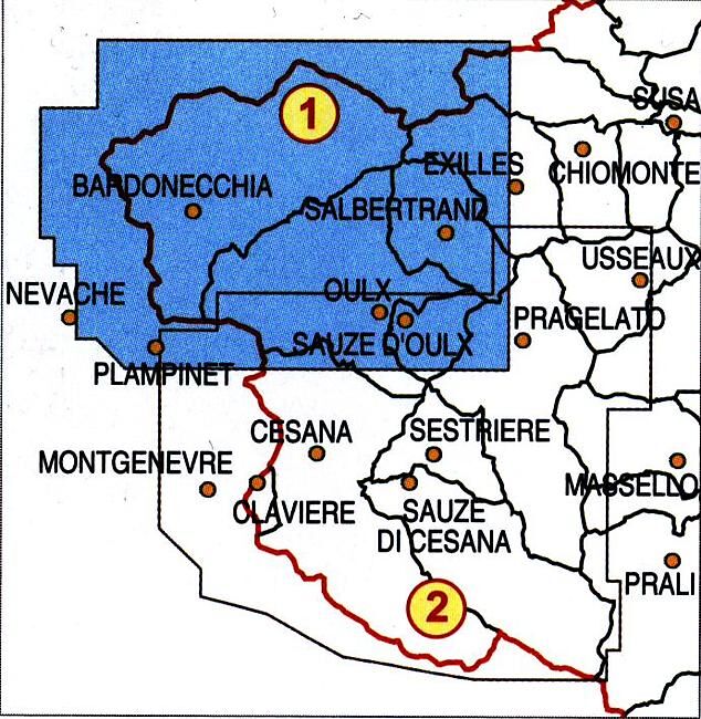 FRATERNALI - 1 ALTA VALLE SUSA ECHELLE 1 25 000