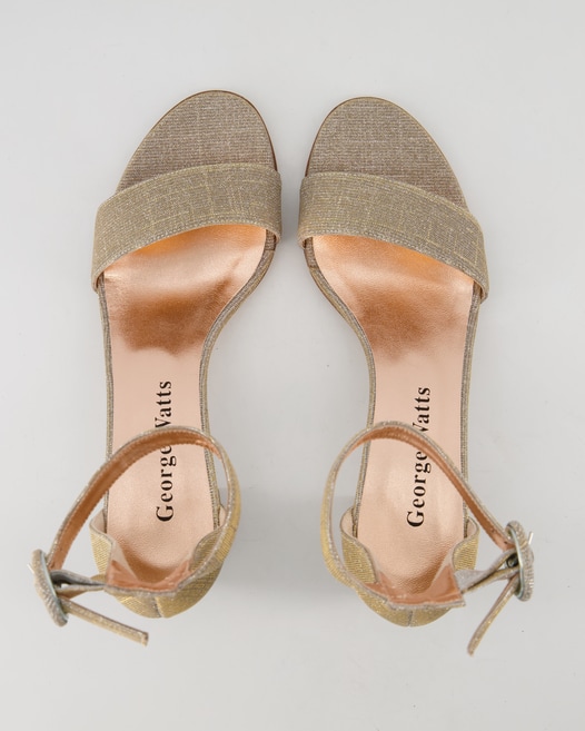 George Watts Cardine 55 Sandalen in Silber