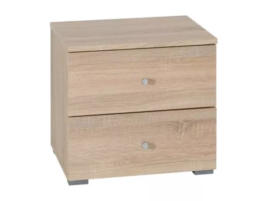 Ensemble pour chambre à coucher MAXIM. Lit adulte deux places 160x200 cm + tiroir + sommier + deux chevets + commode