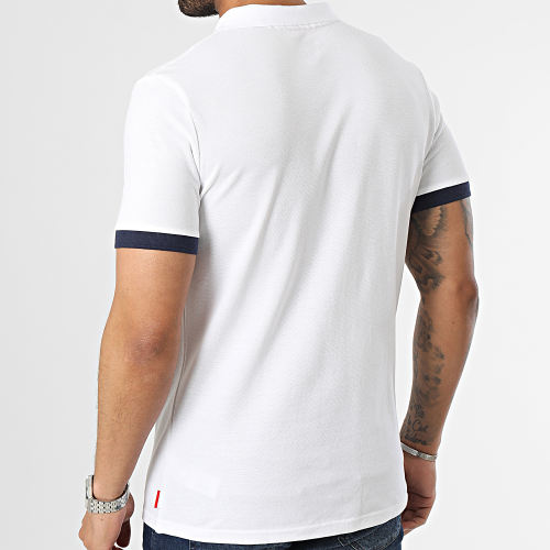Polo Manches Courtes Stripe Paris Blanc