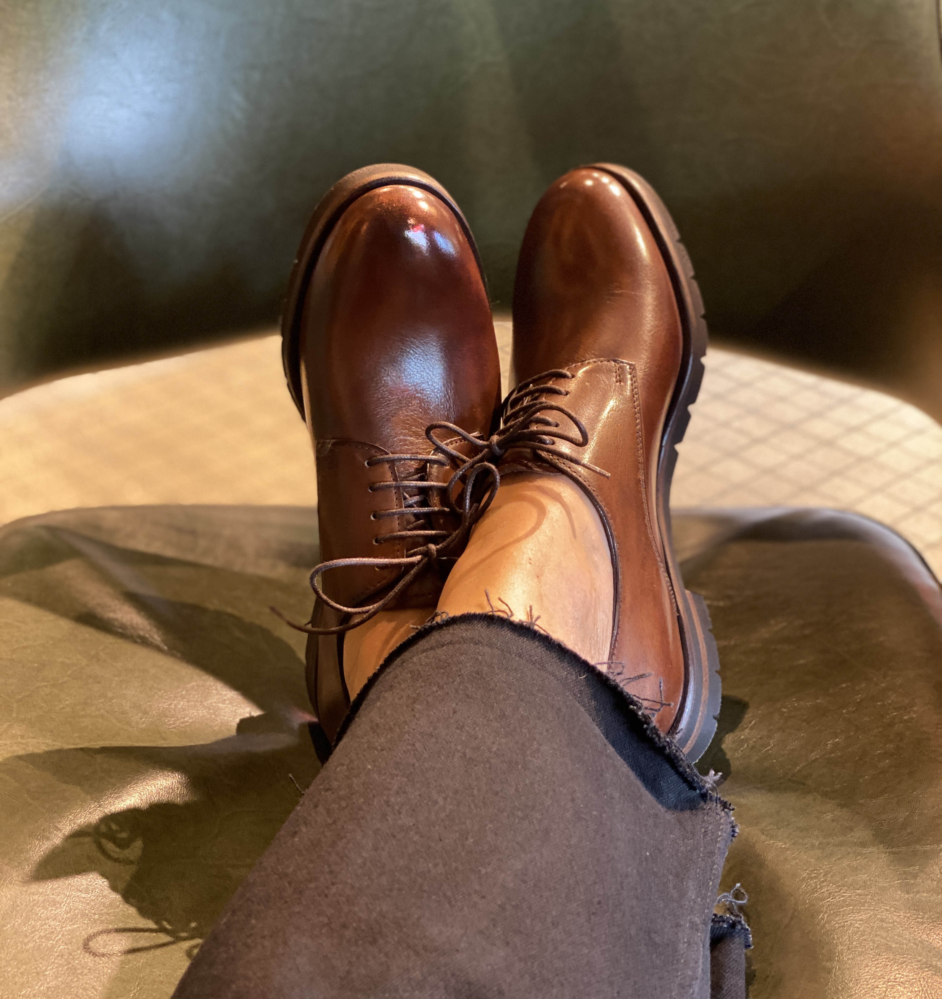UPPER SHOES - DERBY D111R MARRON