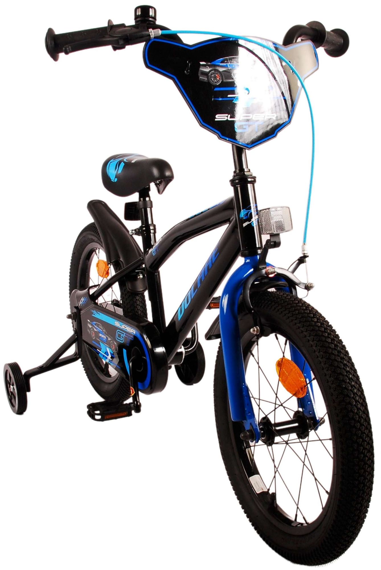 TPFSports Super GT Kinderfahrrad - Jungen - 16 Zoll - Rücktritt + Handbremse - Blau