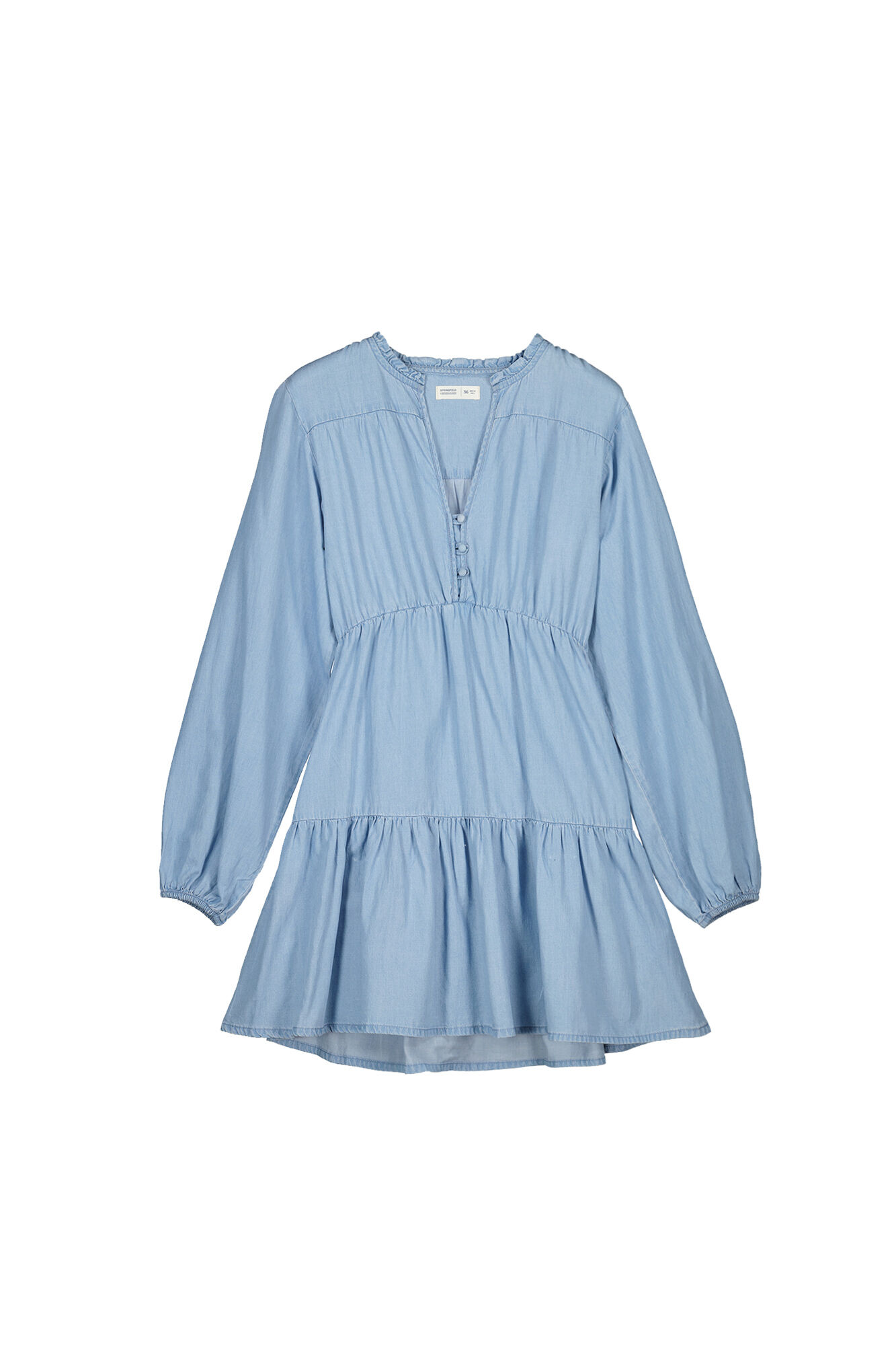 Vestido jeans em tencel - Azul médio