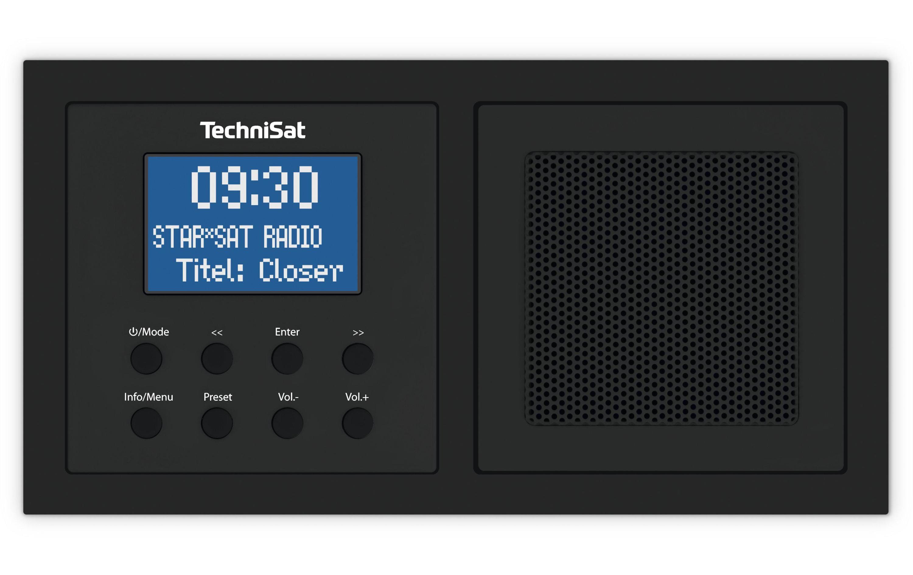 DAB+ Radio DigitRadio Up 1 SchwarzDAB+-Radio zur Unterputzmontage