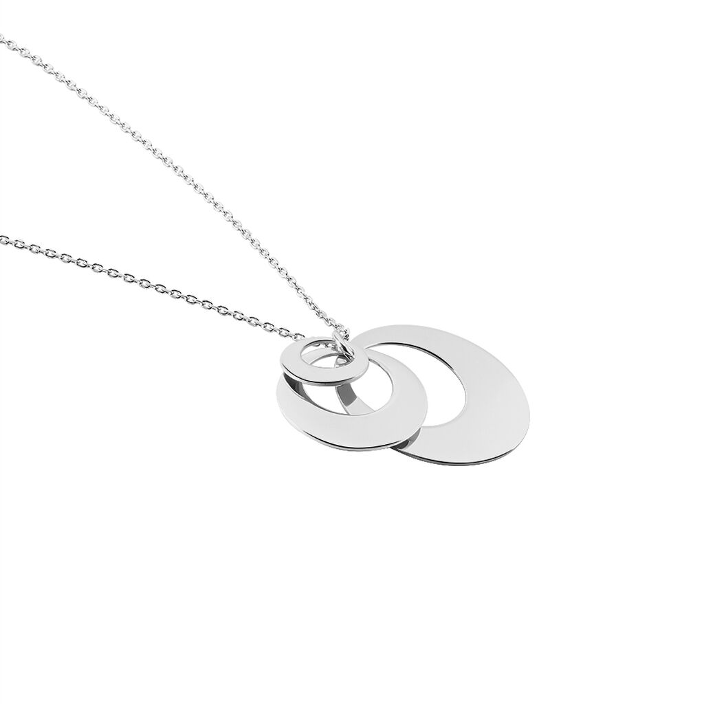 Collier Abyae Argent Blanc