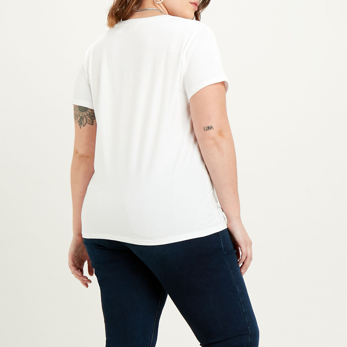 LEVI'S PLUS<br>Camiseta de manga curta com logo na frente