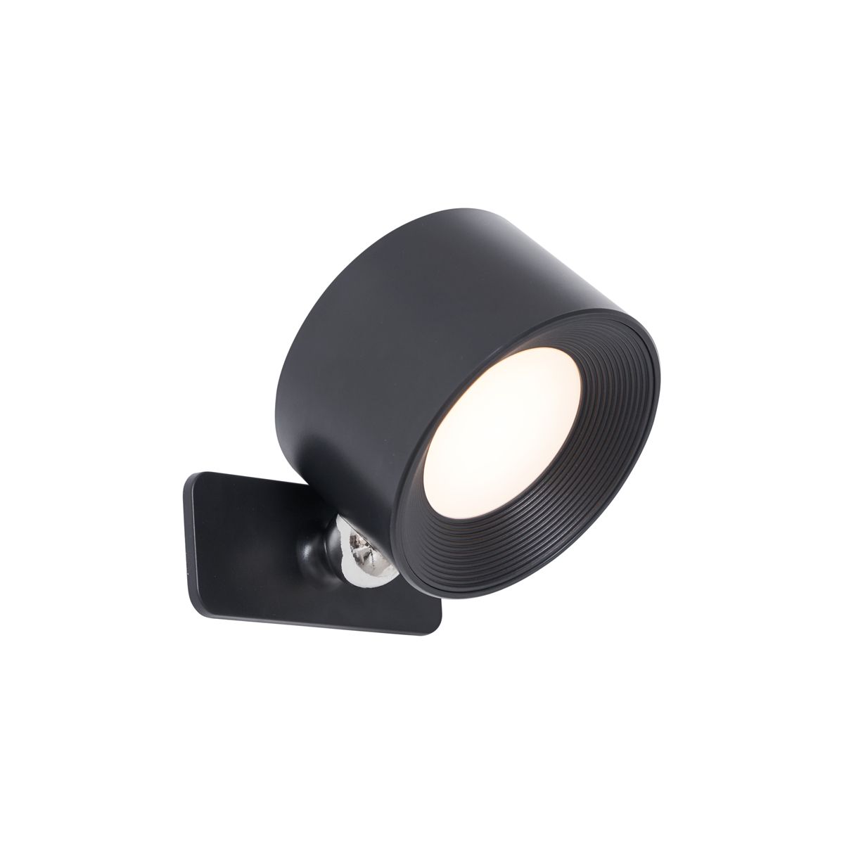 Set van 4 moderne wand- plafondlampen zwart incl. LED oplaadbaar - Bright