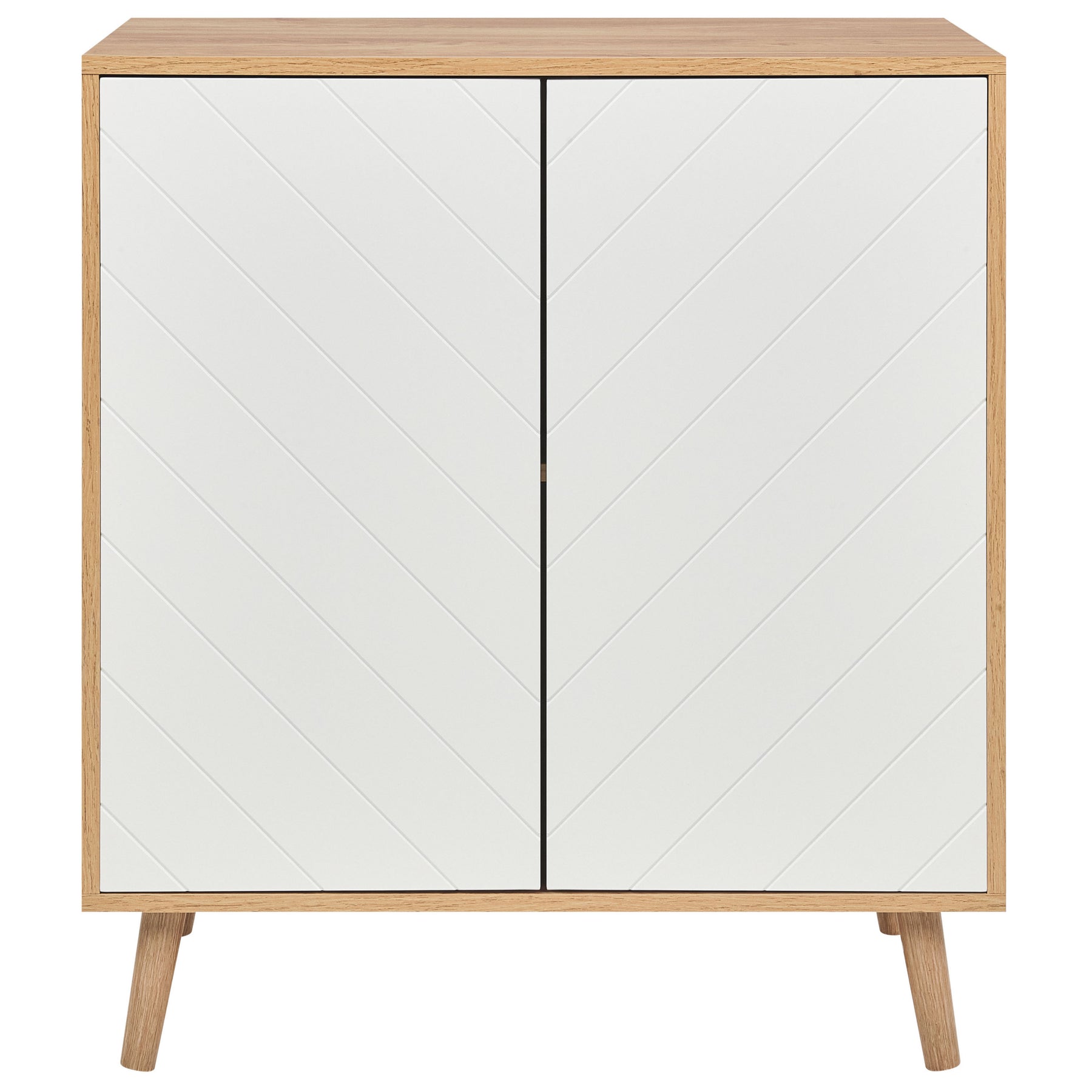 Beliani - BRISTOW - Dressoir - Lichtbruin|Wit - Hout