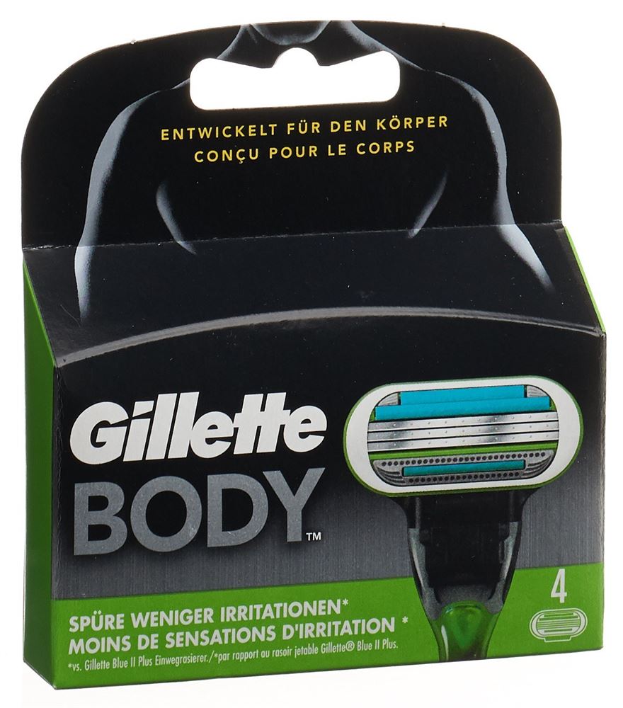 Gillette Body Systermklingen<br>4 Stück