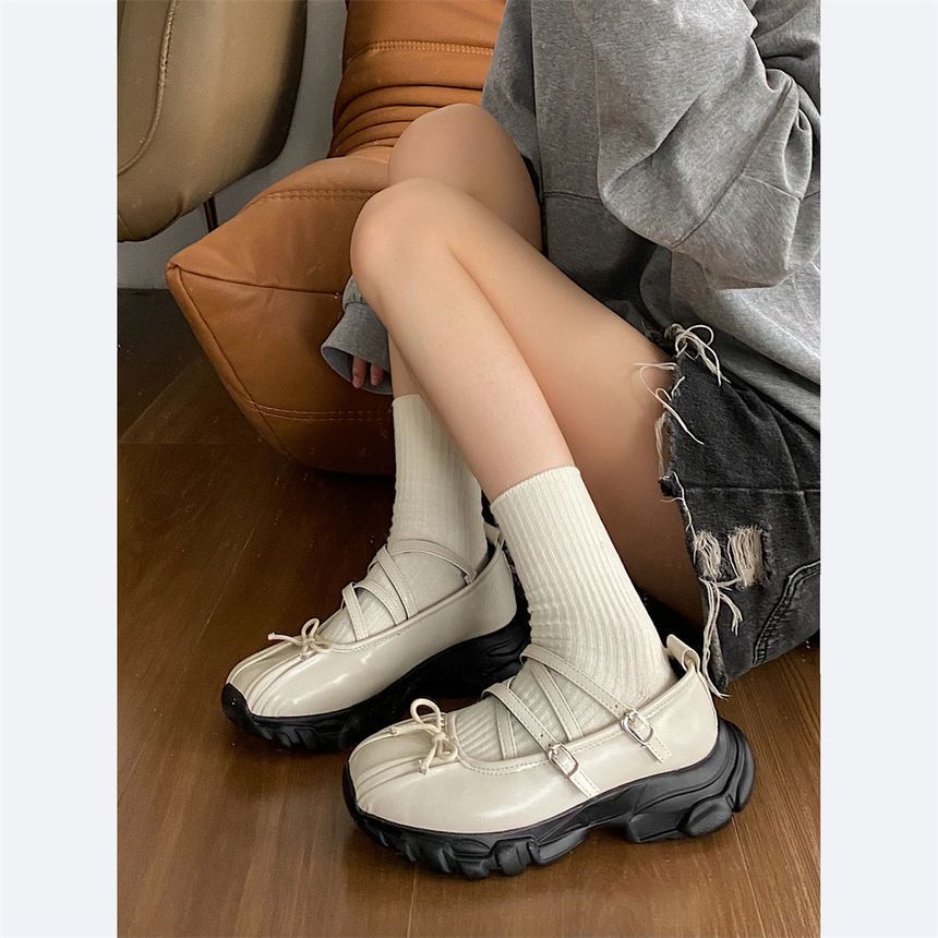 telijimi - Bow Mary Jane Sneakers