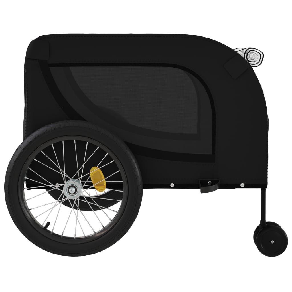 Remorque de vélo pour animaux de compagnie noir