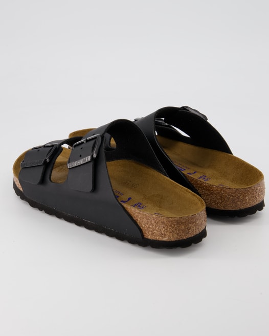 Birkenstock Arizona Weichbettung Pantoletten in Schwarz
