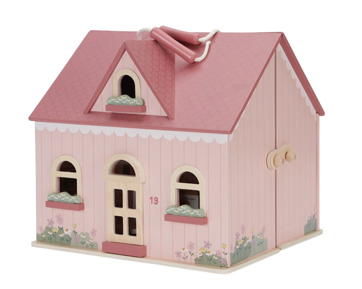 Little Dutch Little Dutch draagbaar houten poppenhuis  FSC