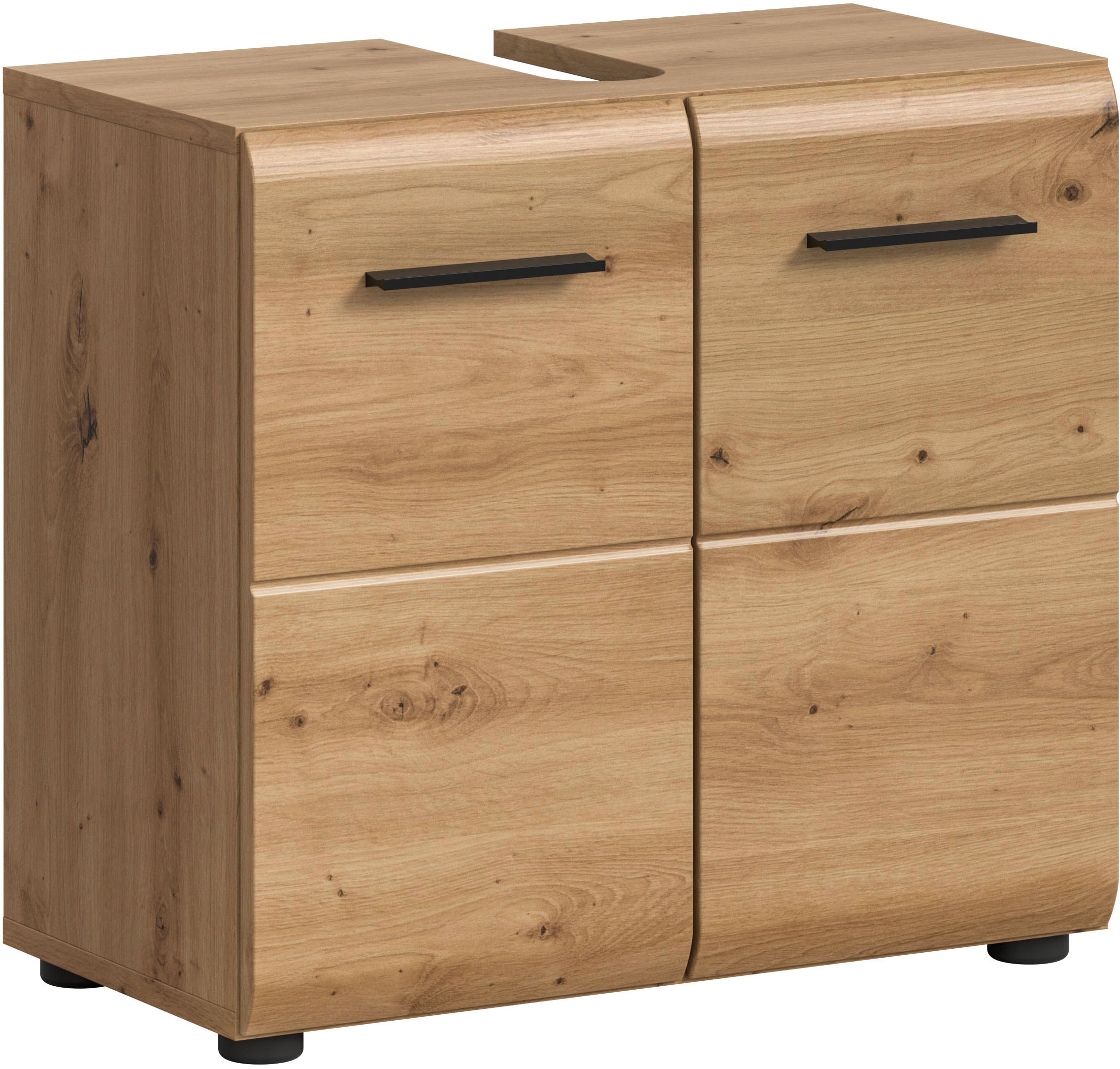INOSIGN Waschbeckenunterschrank »FLORENZ, TOPSELLER!, Breite 60cm, 1 Einlegeboden, 2 Fächer« TOPSELLER!, 1 Stk. tlg. mit Siphonausschnitt, Badmöbel, Badschrank, Schrank, Kommode, Bad